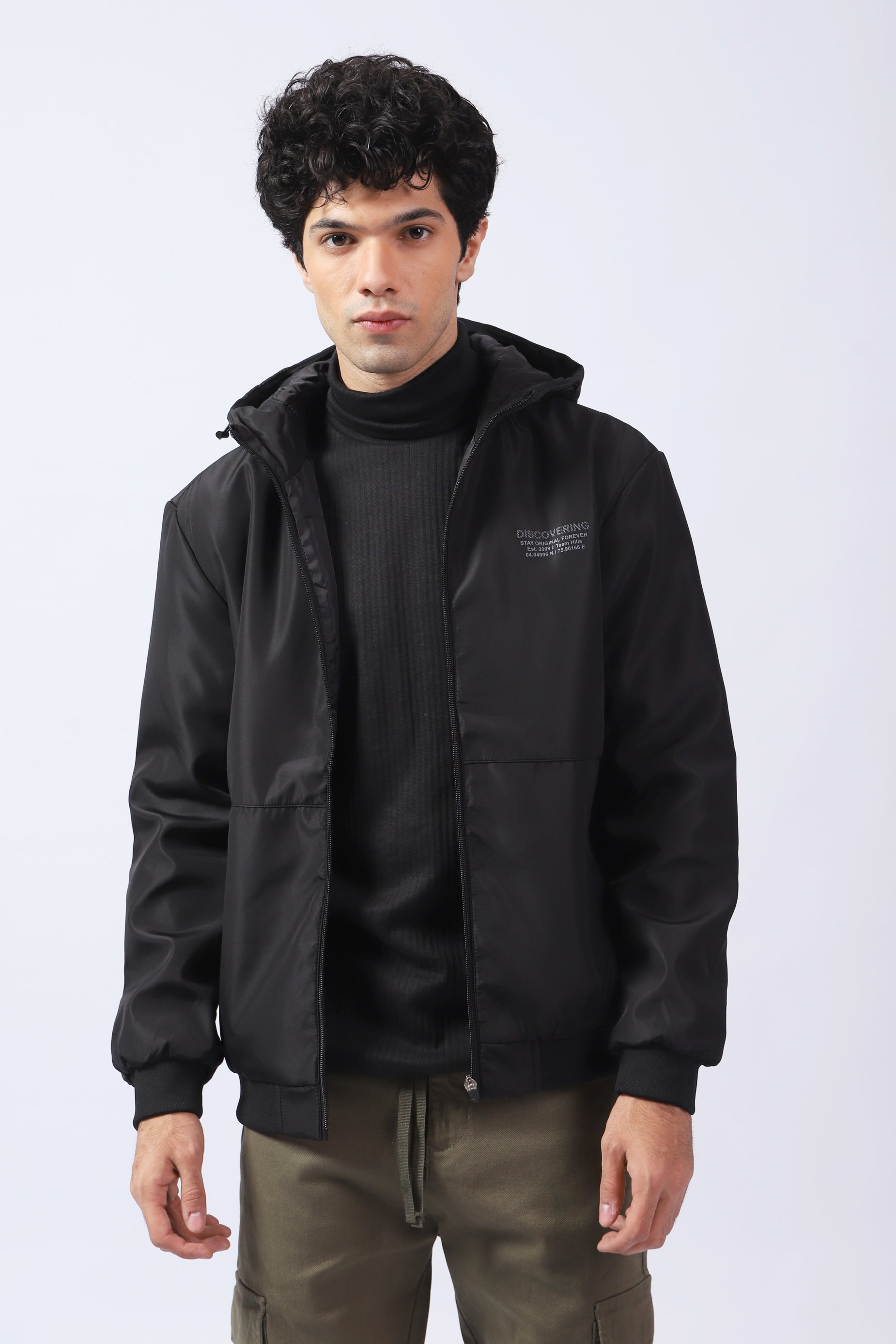 POLYESTER HOODIE JACKET