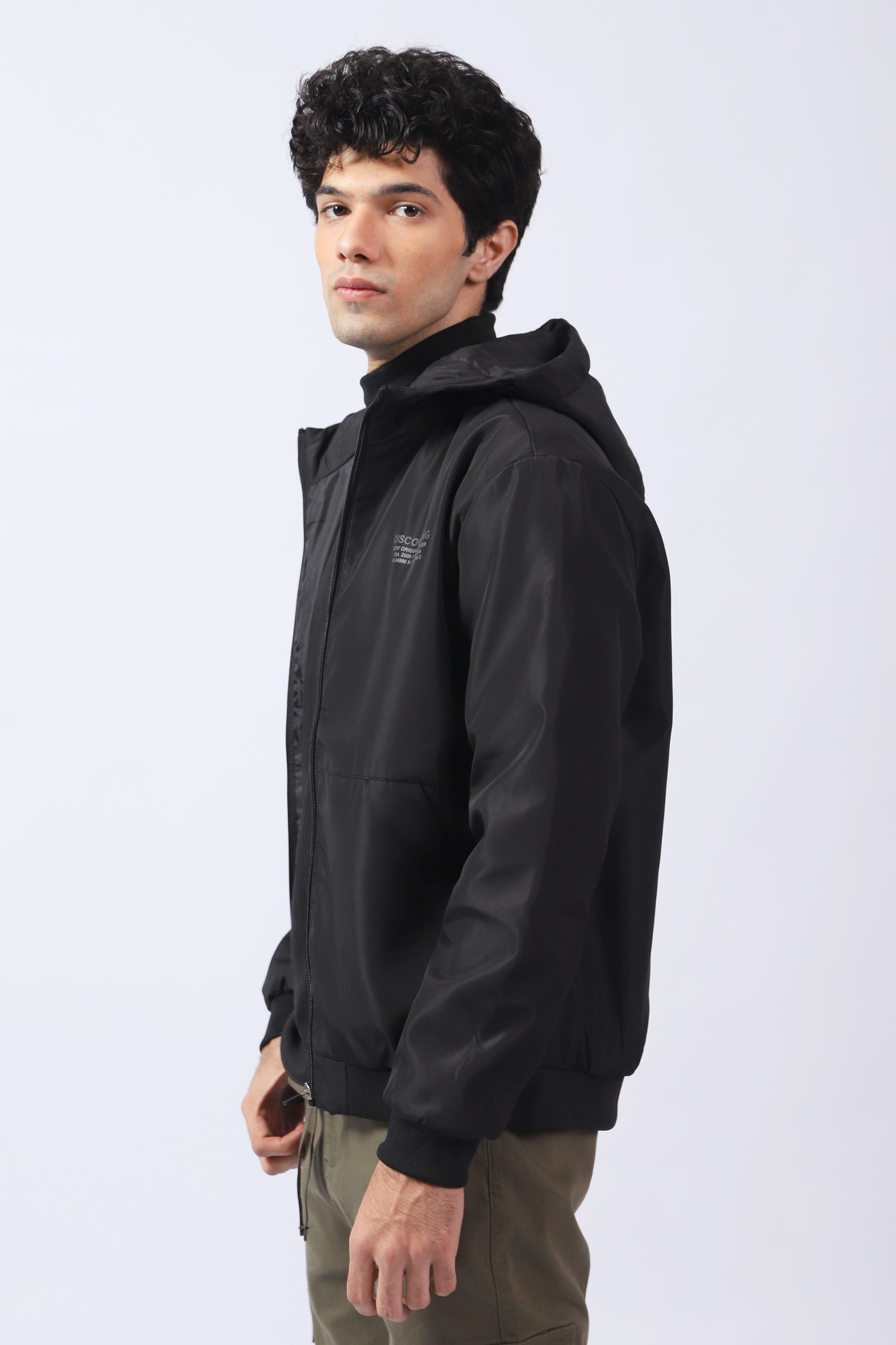 POLYESTER HOODIE JACKET