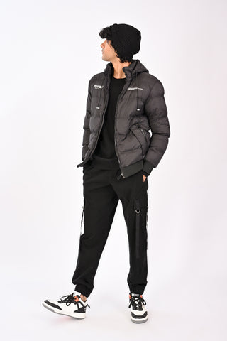 HOODED PUFFER JACKET