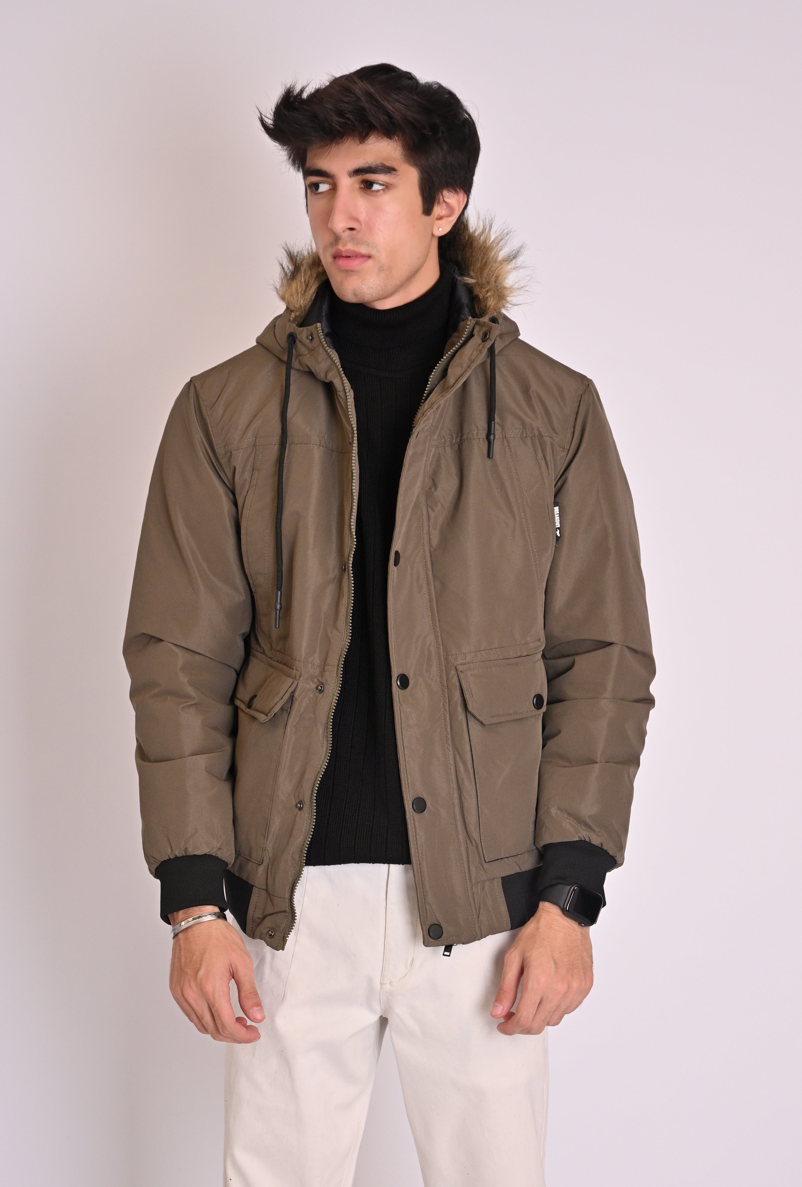 PUFFER JACKET WITH HOOD