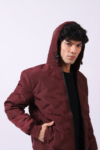 PUFFER HOODED JACKET