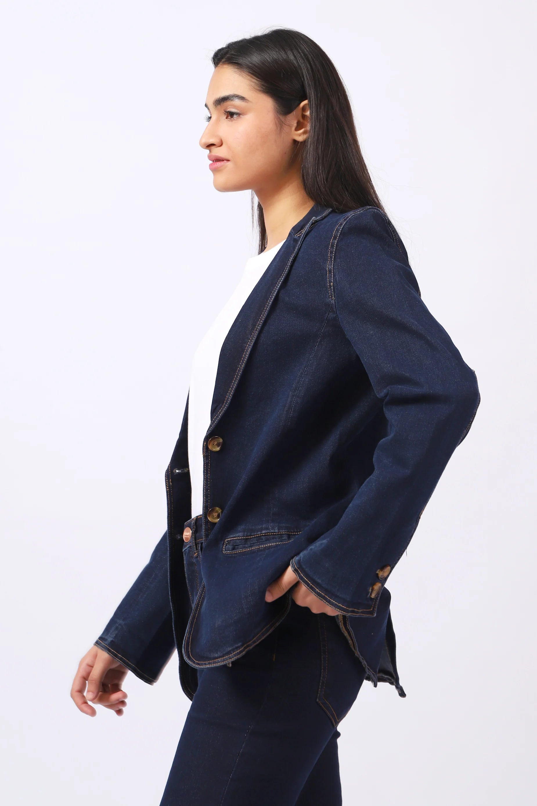 DENIM TAILORED BLAZER