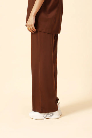 BASIC WIDE LEG TROUSERS