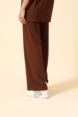 BASIC WIDE LEG TROUSERS