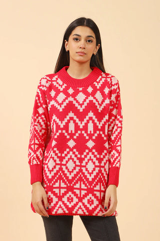 PATTERNED JUMPER DRESS