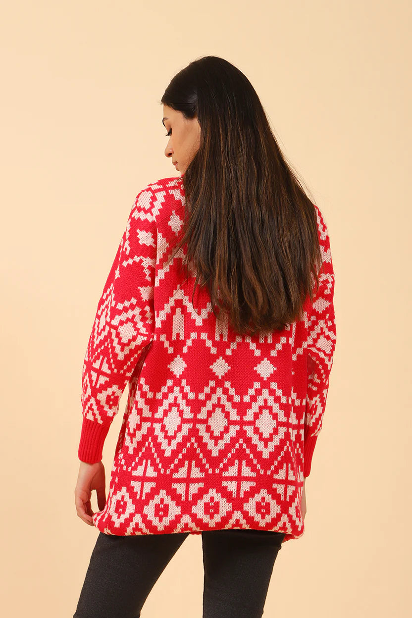 PATTERNED JUMPER DRESS