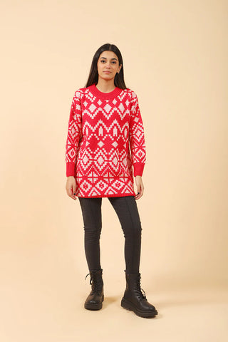 PATTERNED JUMPER DRESS