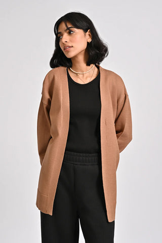 CASHMERE HAND-FEEL CARDIGAN