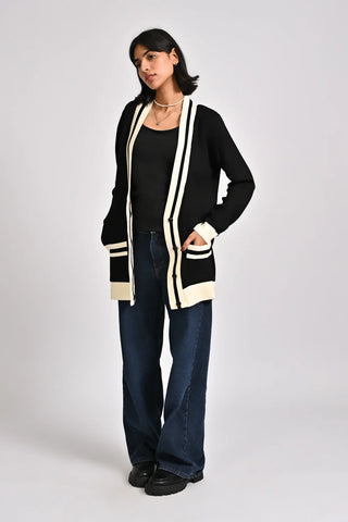 CASHMERE HAND-FEEL CARDIGAN