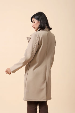 COAT WITH TWO PIECE SLEEVES