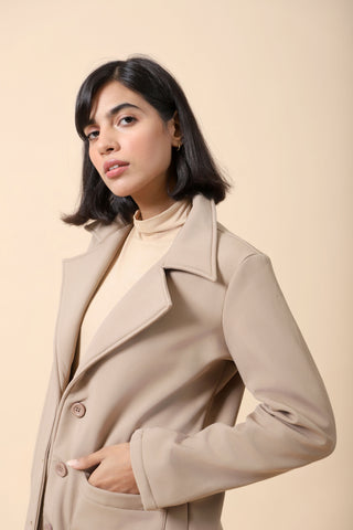 COAT WITH TWO PIECE SLEEVES