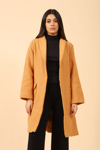 COAT WITH FRONT PANELS