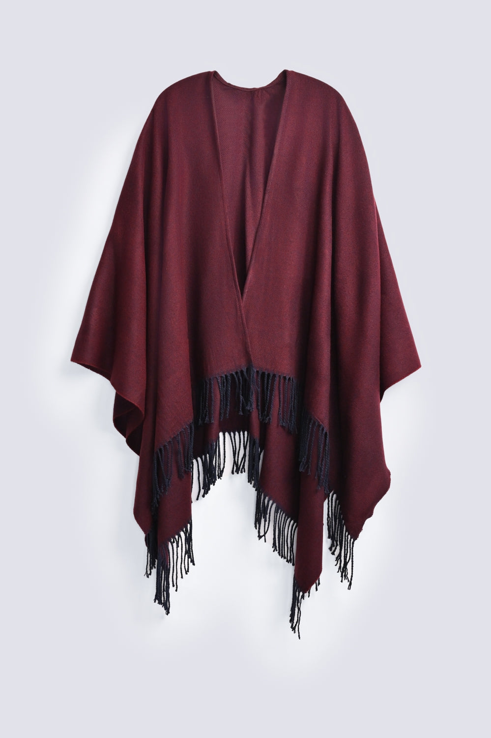 TWO-TONED CAPE SHAWL